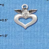 C2706 - Angel over Heart - Silver Charm